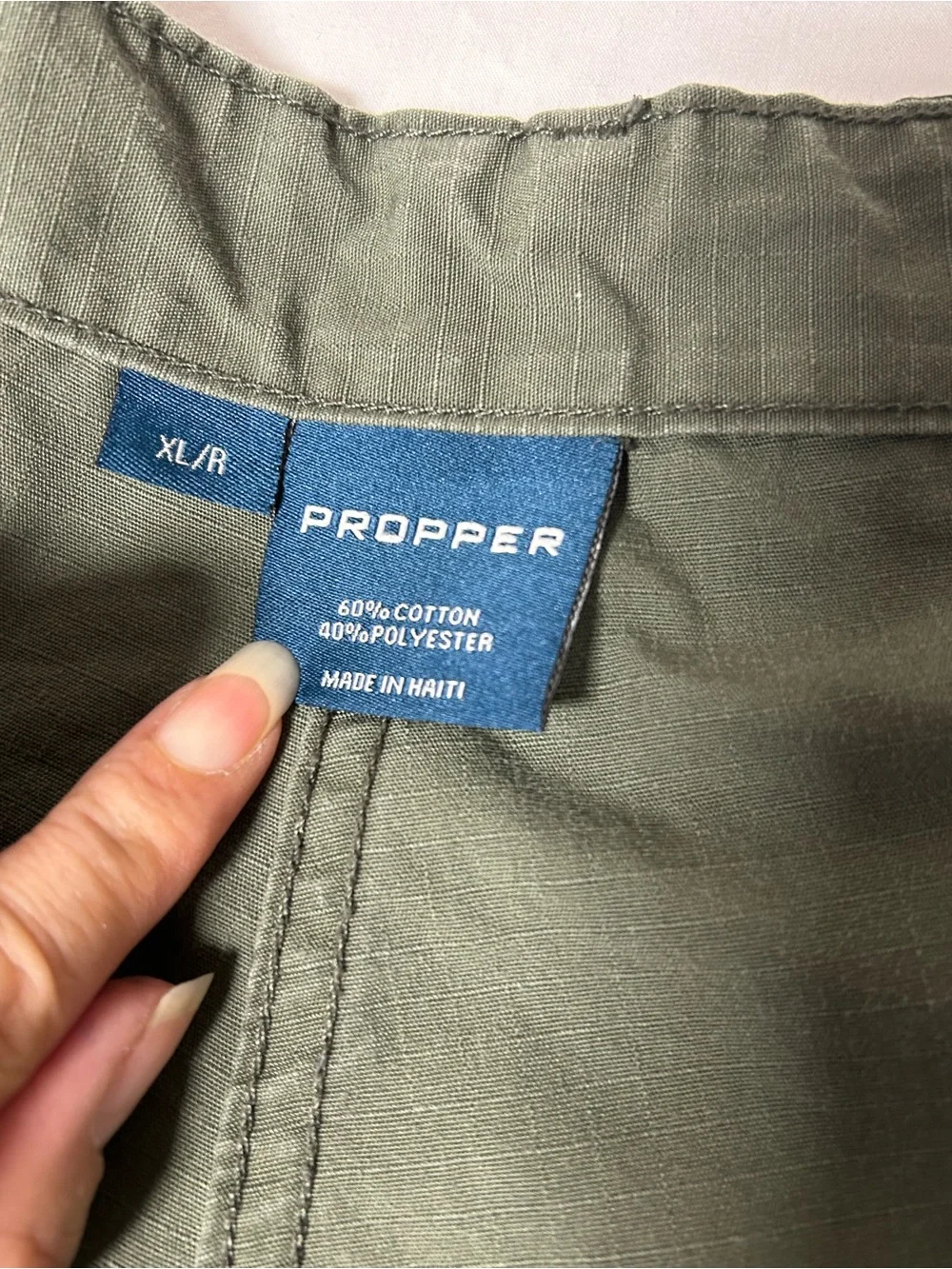 Propper Men’s XL/R Olive Green Ripstop Cargo Tactical Pants